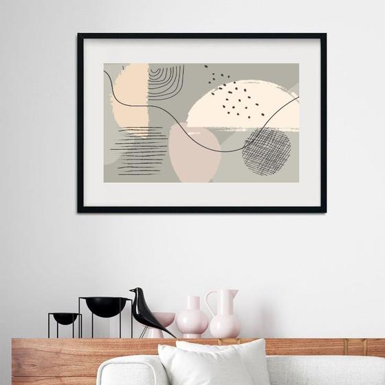 Imagem de Quadro Horizontal Tons Pasteis - 60x48cm