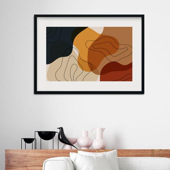 Imagem de Quadro Horizontal Tons Sóbrios - 60x48cm