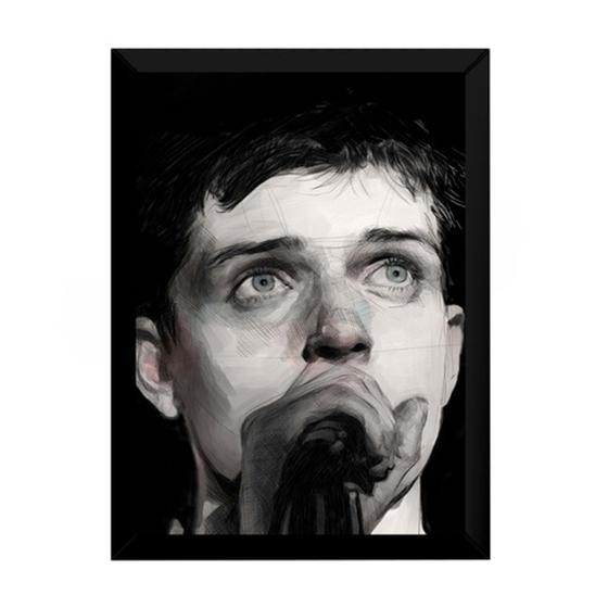 Imagem de Quadro Ian Curtis Joy Division Arte Poster Moldurado