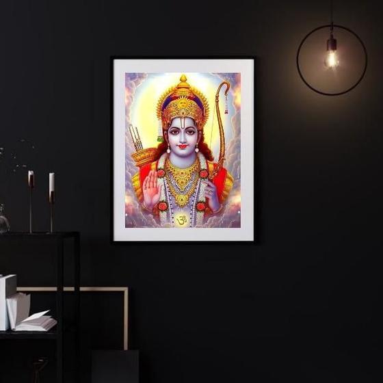 Imagem de Quadro Indiano Jay Shree Ram - 60X48Cm