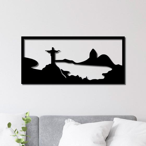 Imagem de Quadro Individual Vazado em MDF Cristo Redentor