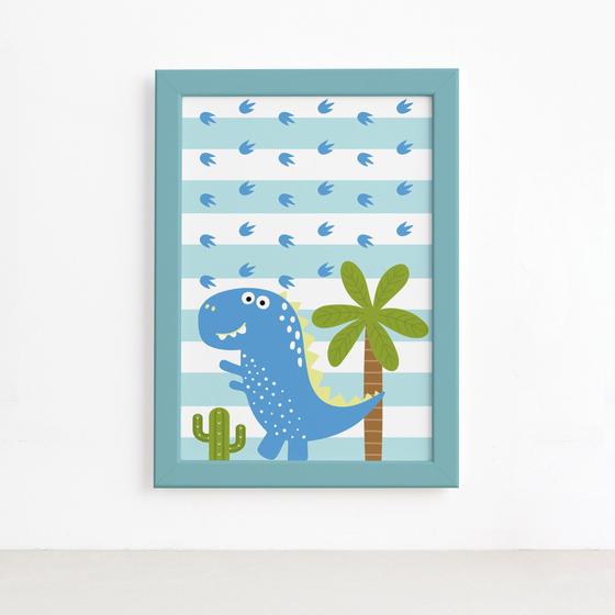 Imagem de Quadro Infantil Dinossauro Baby ul 22x32 Moldura ul