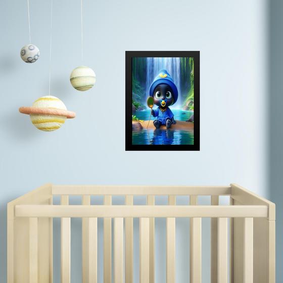 Imagem de Quadro Infantil Orixá Baby Logun Edé 45x34cm