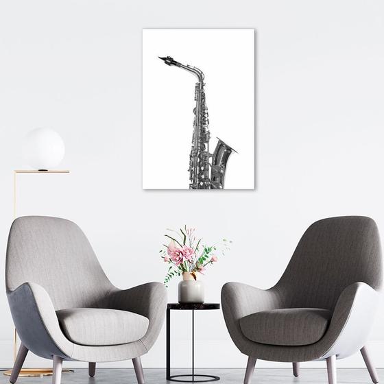 Imagem de Quadro Instrumento Musical Saxone 60x43 Sem Moldura Sem Moldura