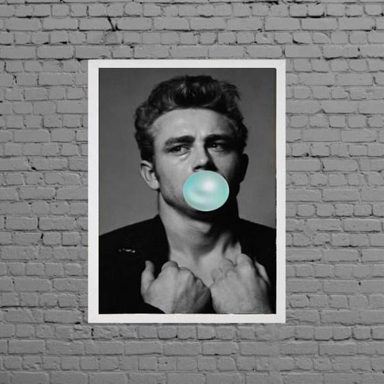 Imagem de Quadro James Dean Bubble Gum 33x24cm