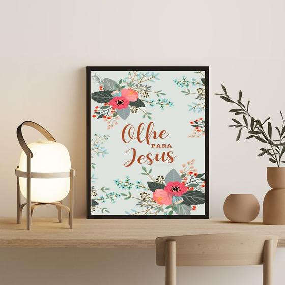 Imagem de Quadro Jesus- Eu Estarei Sempre Com Vocês 45x34cm - com vidro