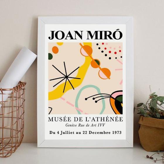 Imagem de Quadro Joan Miró - Elements 24x18cm - com vidro