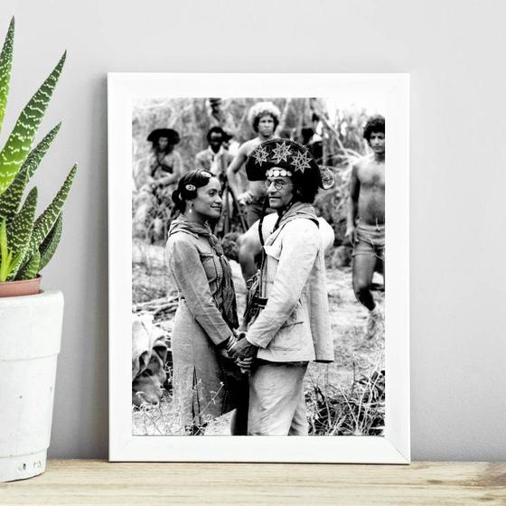 Imagem de Quadro Lampião e Maria Bonita 33x24cm - com vidro