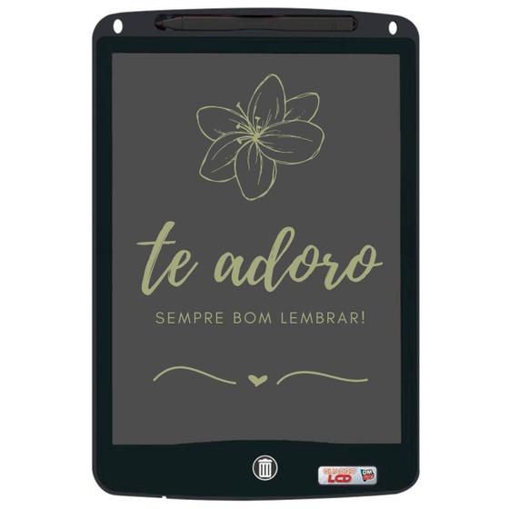 Imagem de Quadro Lcd Preto Tela 21cm Desenvolvimento Criativo Dm Toys