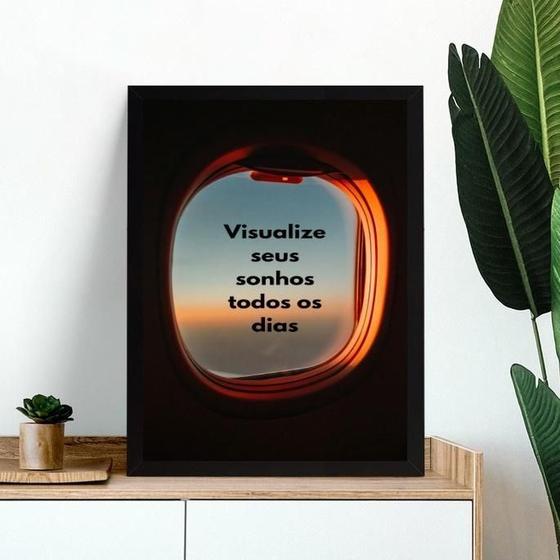 Imagem de Quadro Lei Da Atração - Visualização 33X24Cm