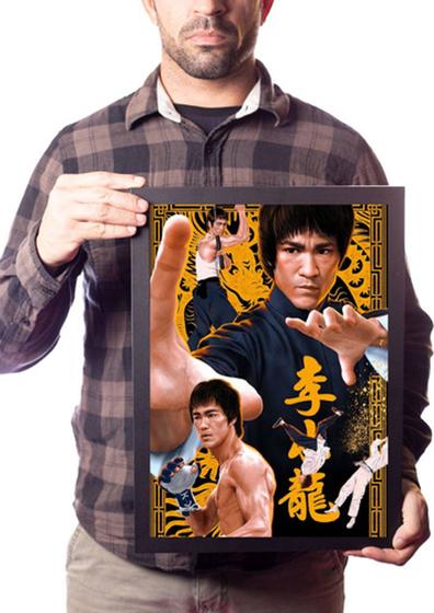 Imagem de Quadro Lenda Bruce Lee Arte Operação Dragão Jeet Kune Do