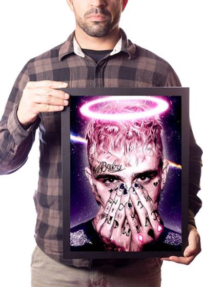 Imagem de Quadro Lil Peep Arte Trapstar Poster Moldurado