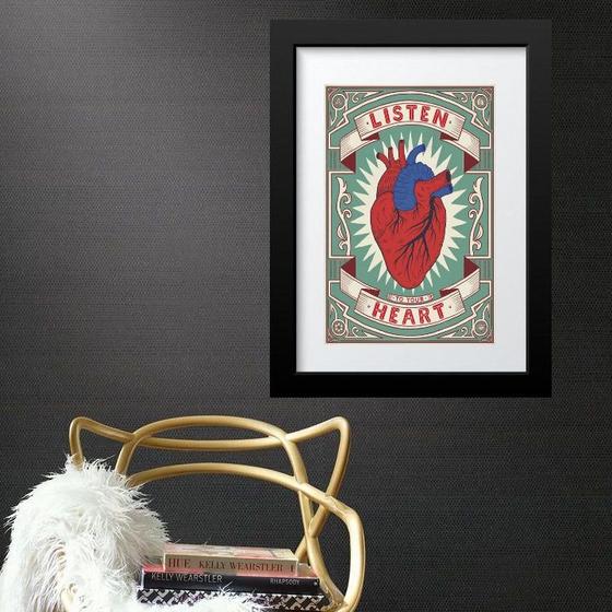 Imagem de Quadro Listen To Your Heart - 60x48cm