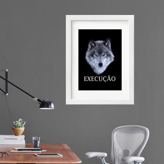 Imagem de Quadro Lobo Execução - 60X48Cm