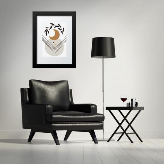 Imagem de Quadro Lua Boho Geométrico - 60x48cm