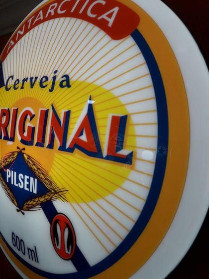 Imagem de Quadro Luminoso Decorativo Cerveja Antarctica Original Led Bivolt p Bar Boteco Churrasqueira Garagem
