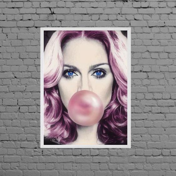Imagem de Quadro Madonna Bubble Gum 24x18cm