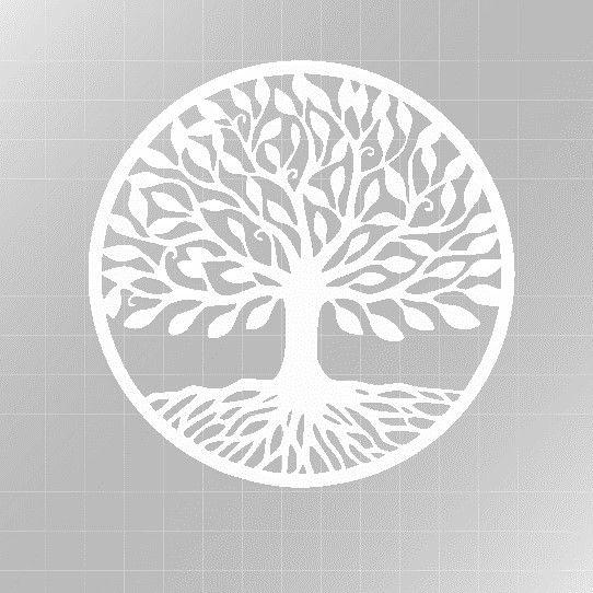 Imagem de Quadro Mandala Árvore Da Vida Em Mdf 60cm (vazado)