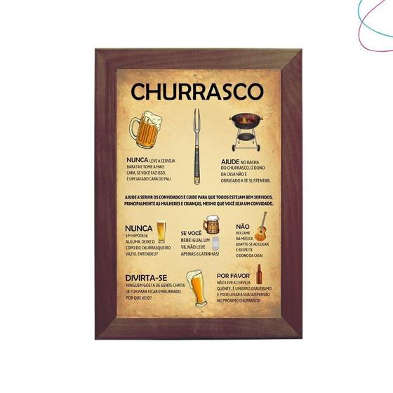 Imagem de Quadro Manual do Churrasco area gourmet churrasqueira