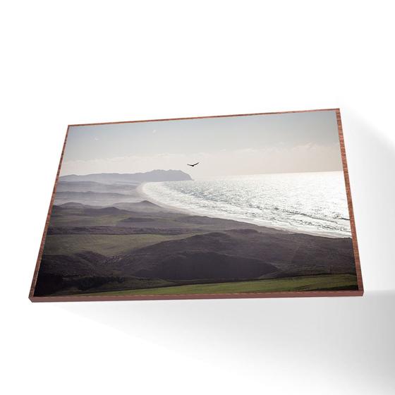 Imagem de Quadro Mar Calmo Canvas Com Vidro