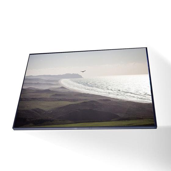 Imagem de Quadro Mar Calmo Canvas Com Vidro