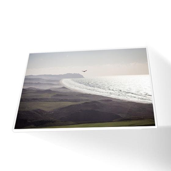 Imagem de Quadro Mar Calmo Canvas Com Vidro
