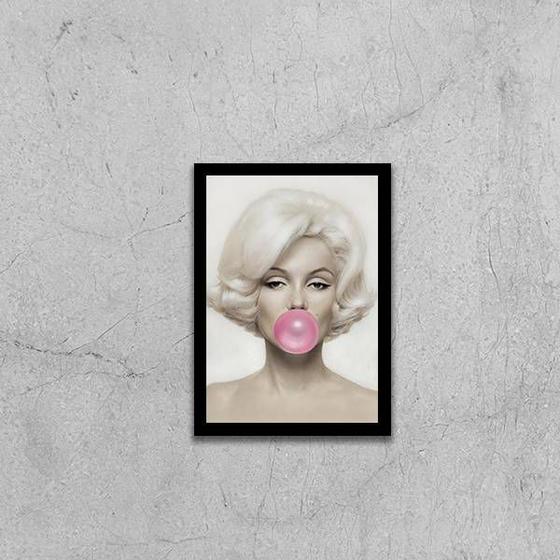 Imagem de Quadro Marilyn Monroe Chicletes 45x34cm - com vidro