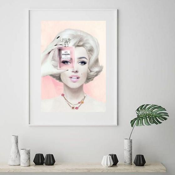Imagem de Quadro Marilyn Monroe - Perfume - 60x48cm