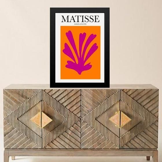 Imagem de Quadro Matisse - Coral Rosa E Laranja 33X24Cm