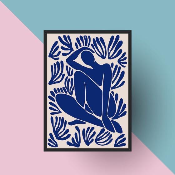 Imagem de Quadro Matisse - Expressão Corpo Humano 45x34cm - com vidro