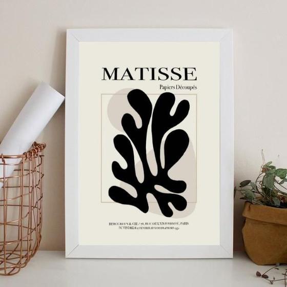 Imagem de Quadro Matisse - Papiers Découpés 24X18Cm - Com Vidro