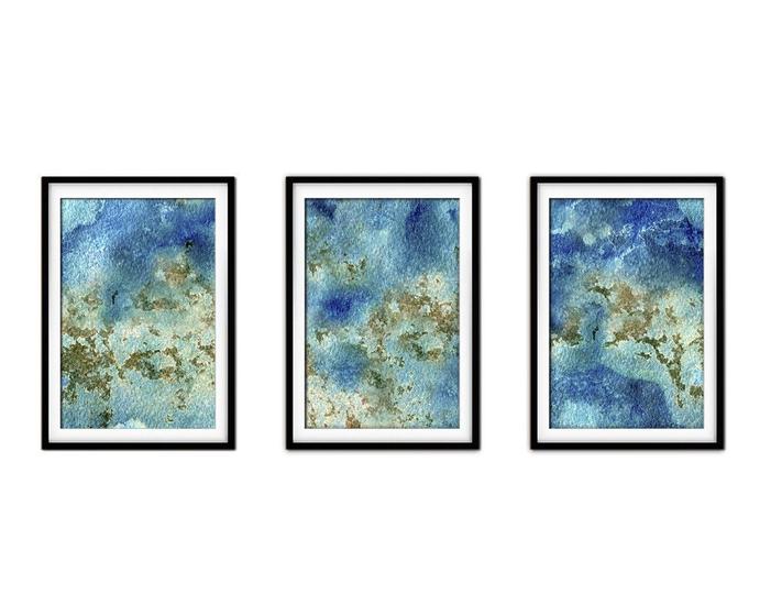 Imagem de Quadro mdf 55x110 abstrato formas abstratas mod 98