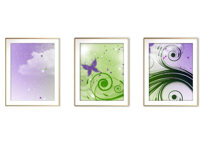 Imagem de Quadro mdf 55x110 dourado formas abstratas mod 247