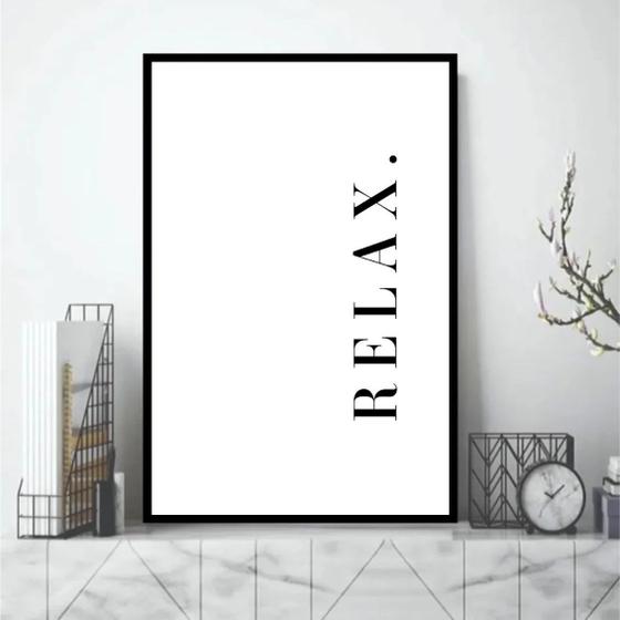 Imagem de Quadro Minimalista Relax 33x24cm - com vidro