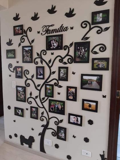 Quadro moldura arvore genealogica familia parede porta retrato preta Menor preço em Quadro moldura arvore genealogica familia parede porta retrato preta