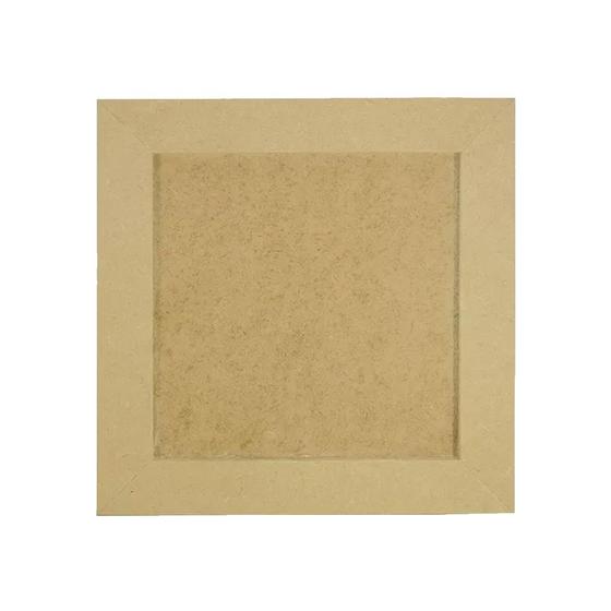 Quadro Moldura C/ Borda Artesanato 25x25 Kit 20un Mdf Madeira Menor preço em Quadro Moldura C/ Borda Artesanato 25x25 Kit 20un Mdf Madeira