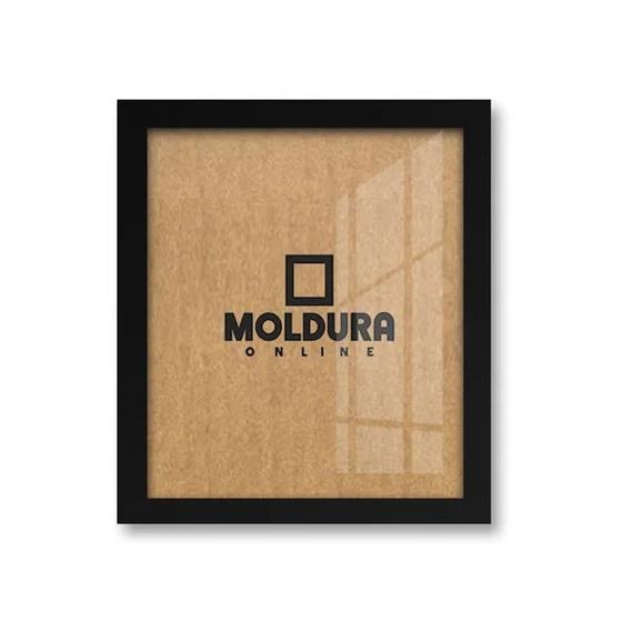 Imagem de Quadro Moldura Decorativa 40x30 Para Foto 30x40 C/ Vidro Sala Quarto