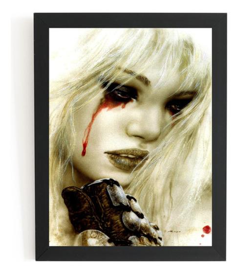 Imagem de Quadro Mulher Lagrimas De Sangue Fantasy Arte De Luis Royo