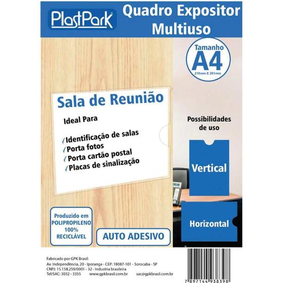 Imagem de Quadro Multiuso A4 com Adesivoo