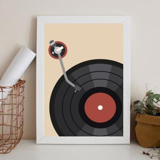 Imagem de Quadro Music Poster- Record 33X24Cm