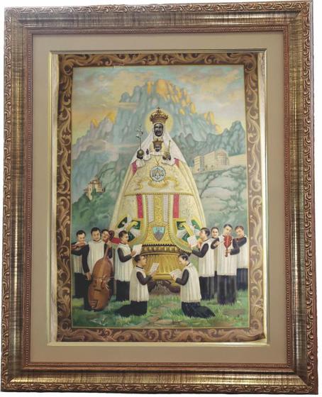 Imagem de Quadro N. Sra. Do Monte Serrat, Mod. 04, Med. 53x43 Angelus