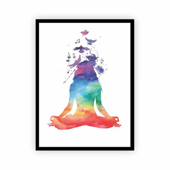 Imagem de Quadro Namastê - Meditação - Ioga - Yoga - Reiki - Chakra
