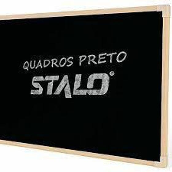 Imagem de Quadro Negro Escolar 40x30 cm Moldura Madeira - stalo