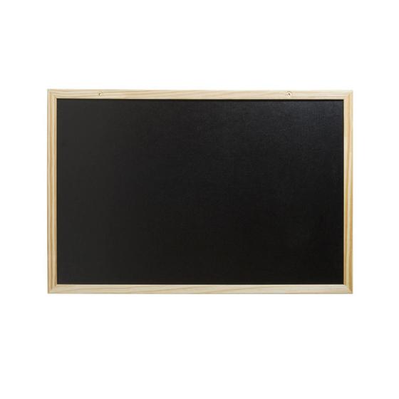 Imagem de Quadro Negro Moldura Madeira 50 X 40 Cm Escrita À Giz Estudo organiza estudo planejar cálculos