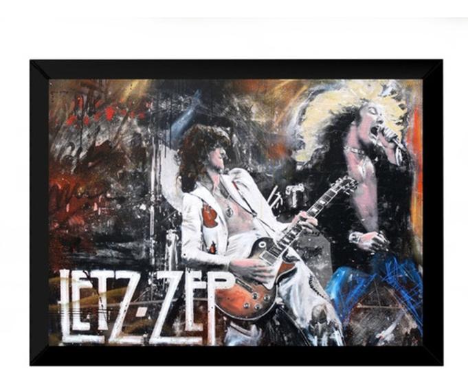 Imagem de Quadro Neo Pop Rock Art Twaalfhoven Led Zeppelin 42x29cm