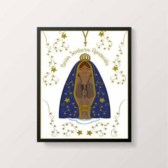 Imagem de Quadro Nossa Senhora Aparecida 24X18Cm