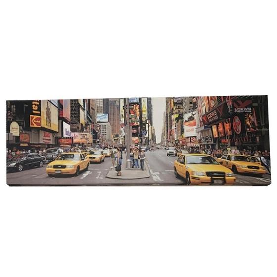 Quadro NY Taxi Decorativo Sala Escritorio Tela Tecido Lona Menor preço em Quadro NY Taxi Decorativo Sala Escritorio Tela Tecido Lona