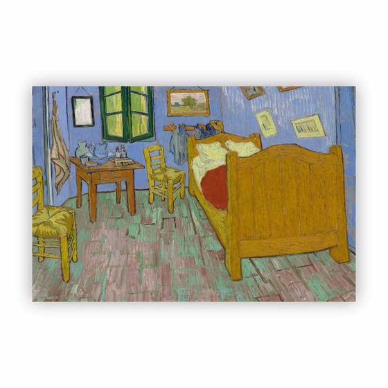 Imagem de Quadro O Quarto Van Gogh Arte Canvas 60X40Cm