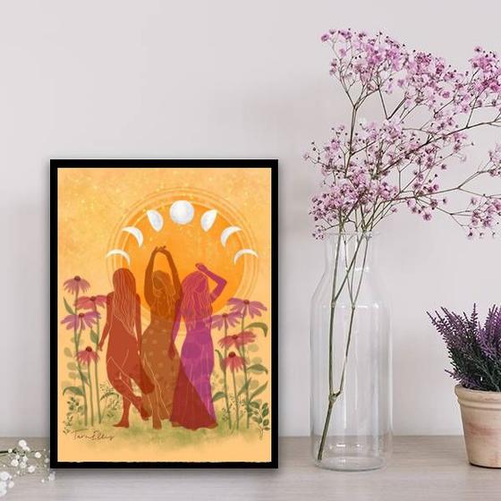 Imagem de Quadro O Sagrado Feminino 33x24cm - com vidro