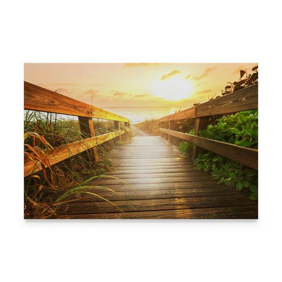 Quadro Paisagem Ponte Por Do Sol Decorativo Moderno Para Sala Deck Madeira - Bimper Menor preço em Quadro Paisagem Ponte Por Do Sol Decorativo Moderno Para Sala Deck Madeira - Bimper
